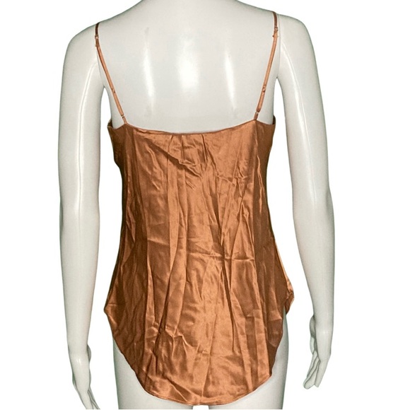Cinq a Sept Marta Bronze Silk Tank - Sz XS - Picture 4 of 8